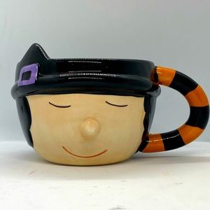 SANDRA MAGSAMEN STUDIOS Witch MUG Halloween Fall Coffee Soup Tea Cup Large